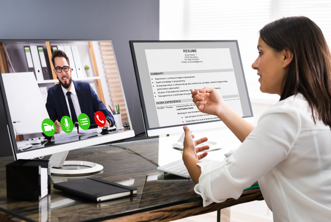 Having an online video interview